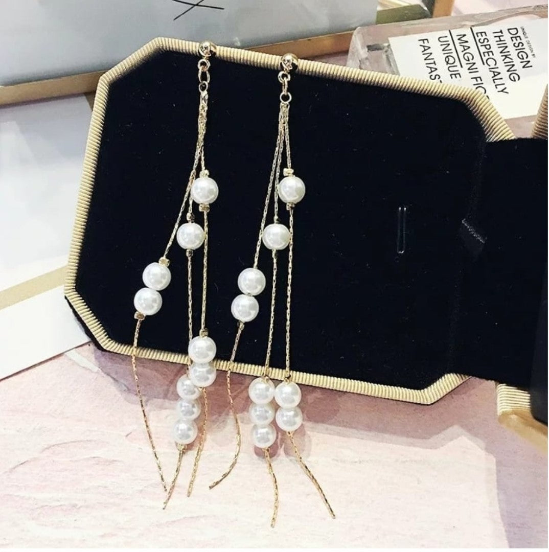 Pearl Chain Earrings