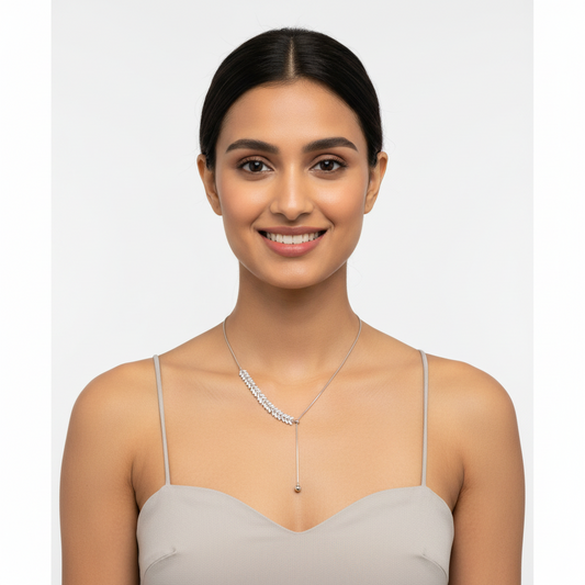 Trendy Crystal Leaves Necklace