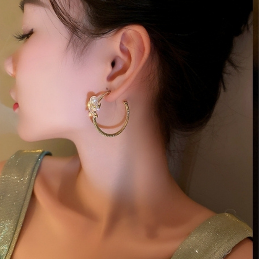 korean style earrings,korean fashion earrings,fancy stylish earrings,new trendy jewellery,inexpensive fashion jewelry,korean earrings,trending earrings designs,Pearl Earrings, Pearl Necklace