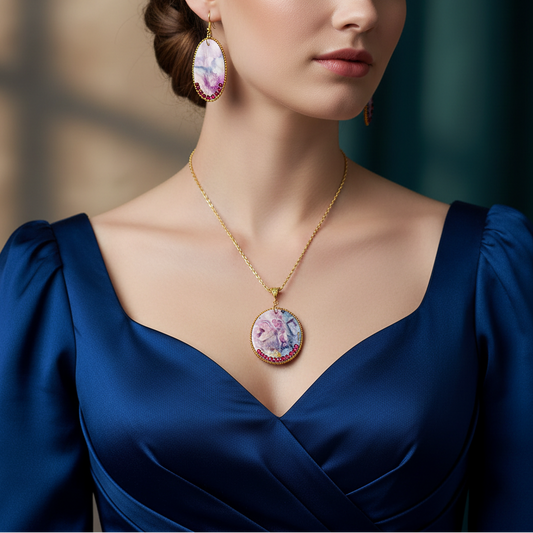 Fluid Necklace Set : Handmade