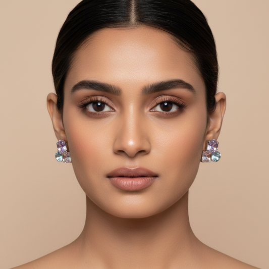 Bling Prism Pink Earrings