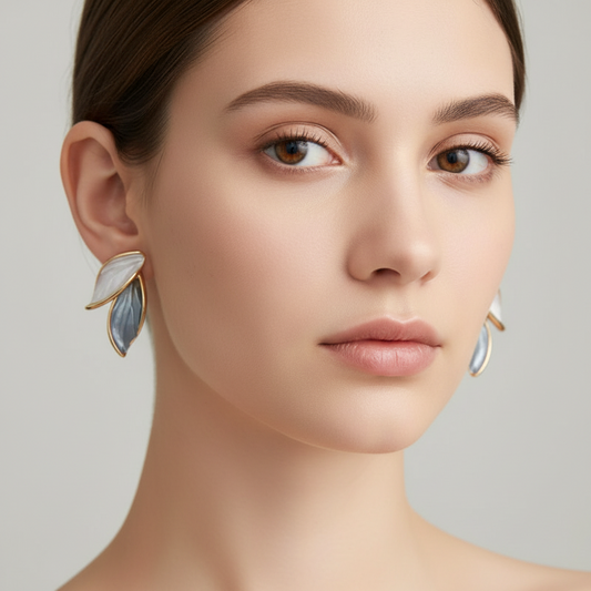 Leafy Stud Earrings