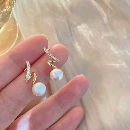 Bling That Pearl Drop Earrings