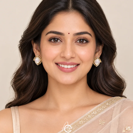 Bling Pearl Earrings