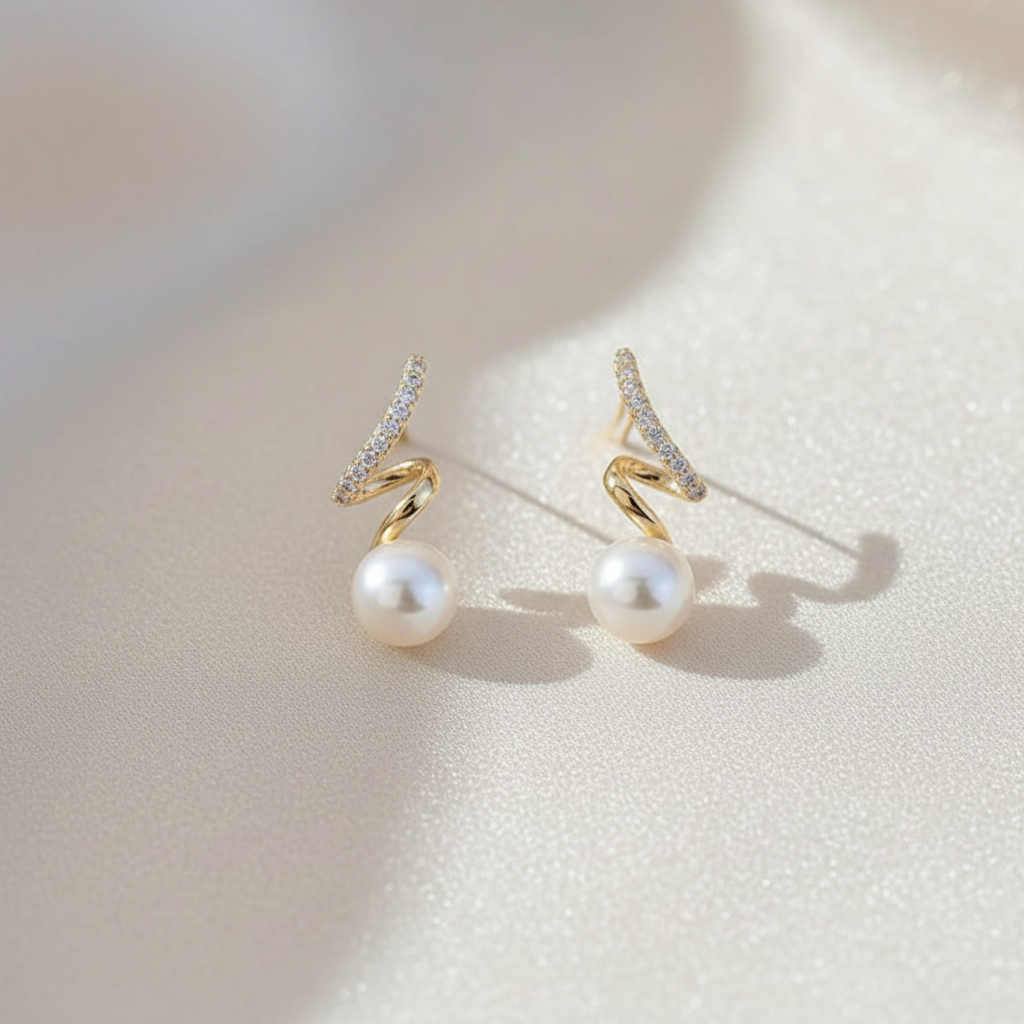 Bling That Pearl Drop Earrings