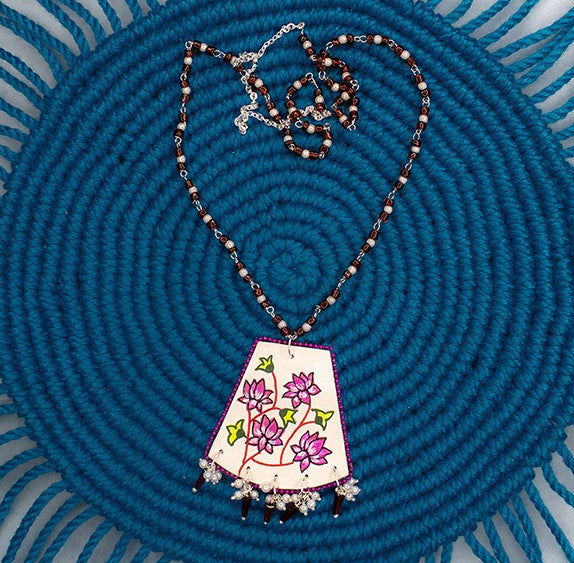 Statement Necklace, Handpainted : Handmade