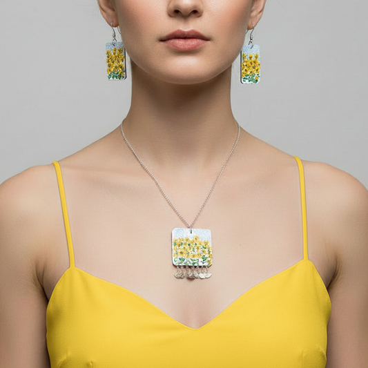 Statement Necklace set : Handmade