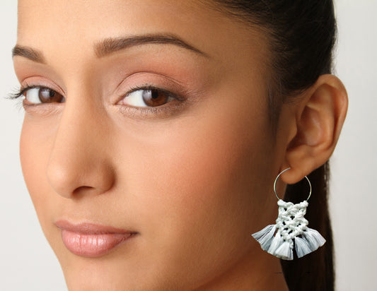 Macrame Earrings : Handmade