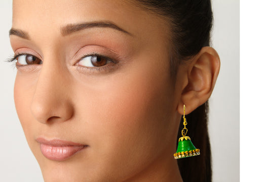 Statement Jhumka Earrings : Handmade
