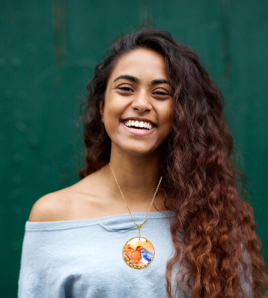 Fluid Necklace : Handmade