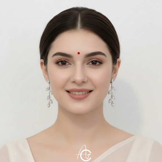 Leaves Long Chain Earrings