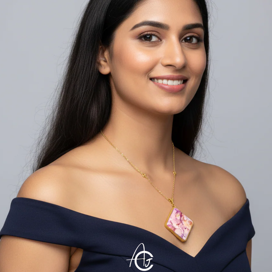 Fluid Necklace : Handmade