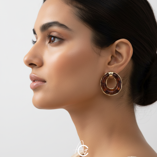 Semi Precious Stone Earrings