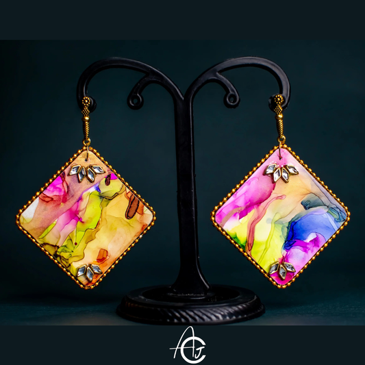 Fluid Earrings : Handmade