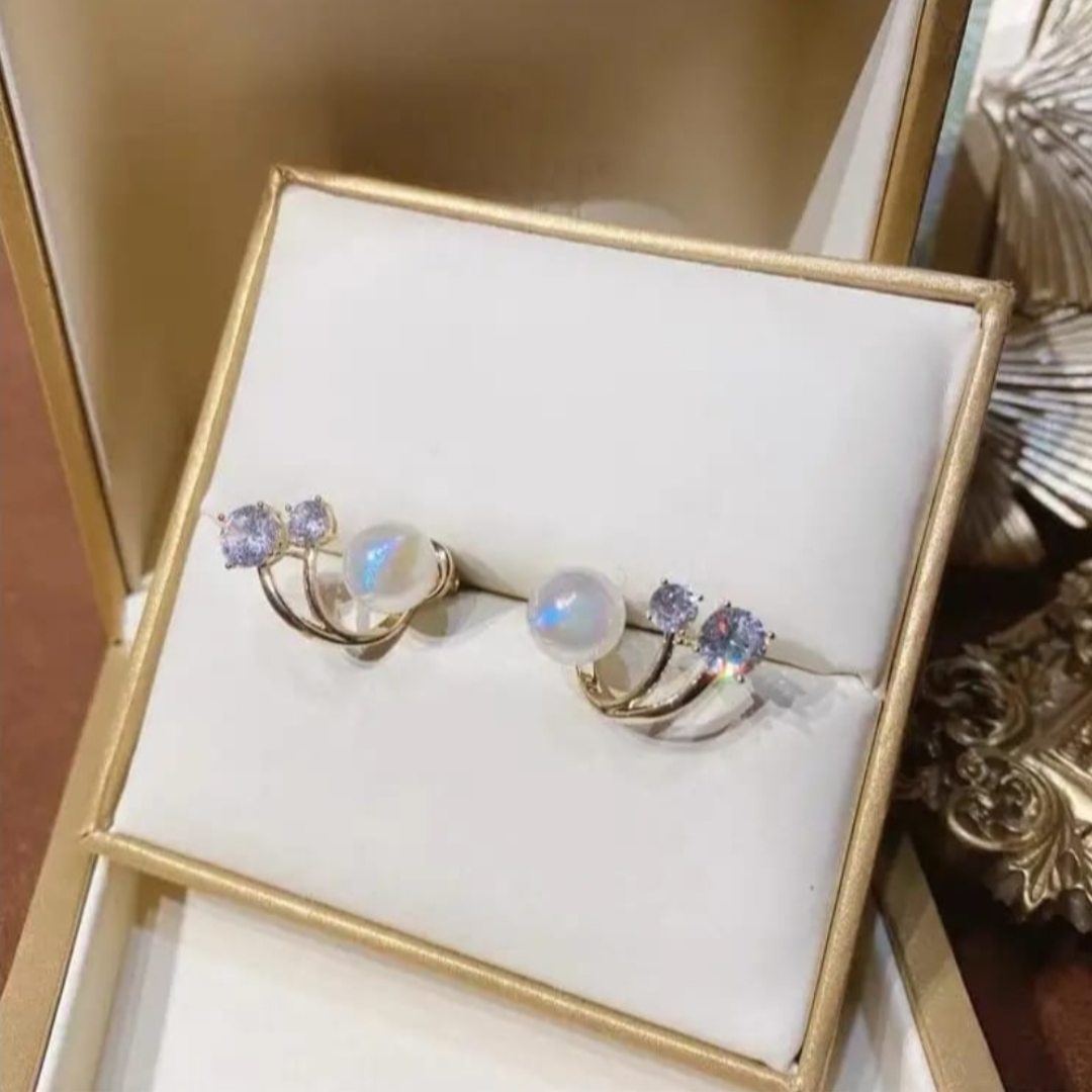 Bling Pearl Earrings