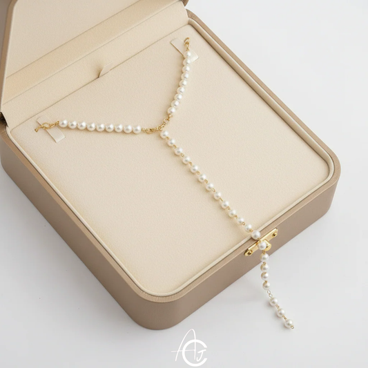 Pearl And Chain Necklace