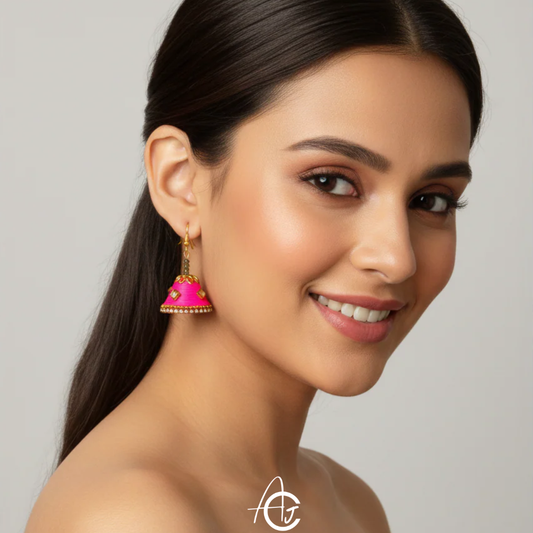 Statement Jhumka Earring : Handmade
