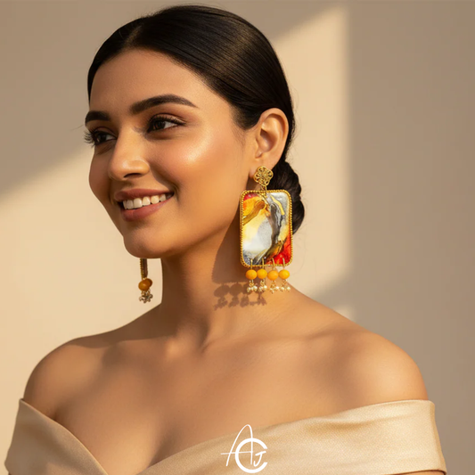 Fluid Earrings : Handmade