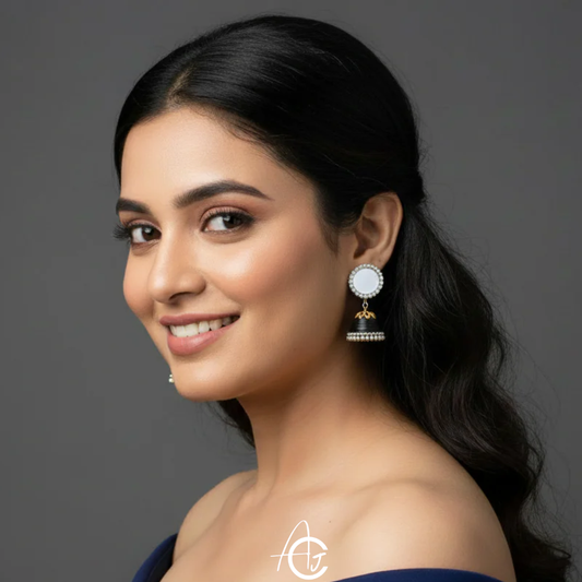 Statement Jhumka Earrings : Handmade