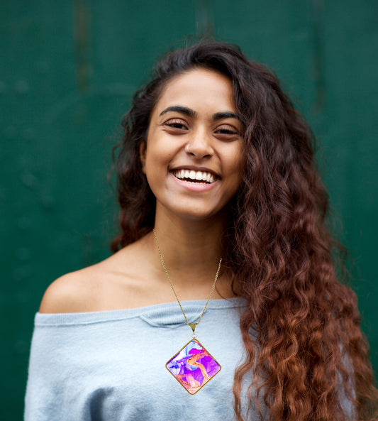 Fluid Necklace : Handmade