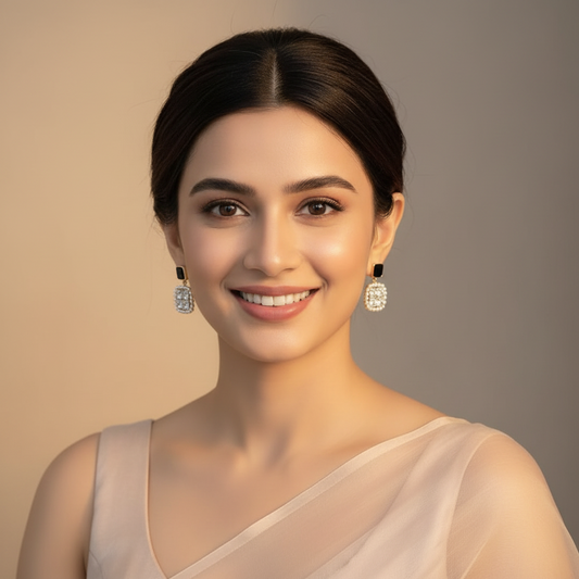 Bling Crystal Pearl Earrings