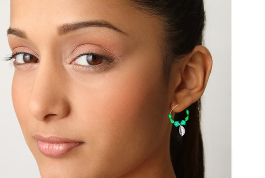 Statement Earrings, Handpainted : Handmade