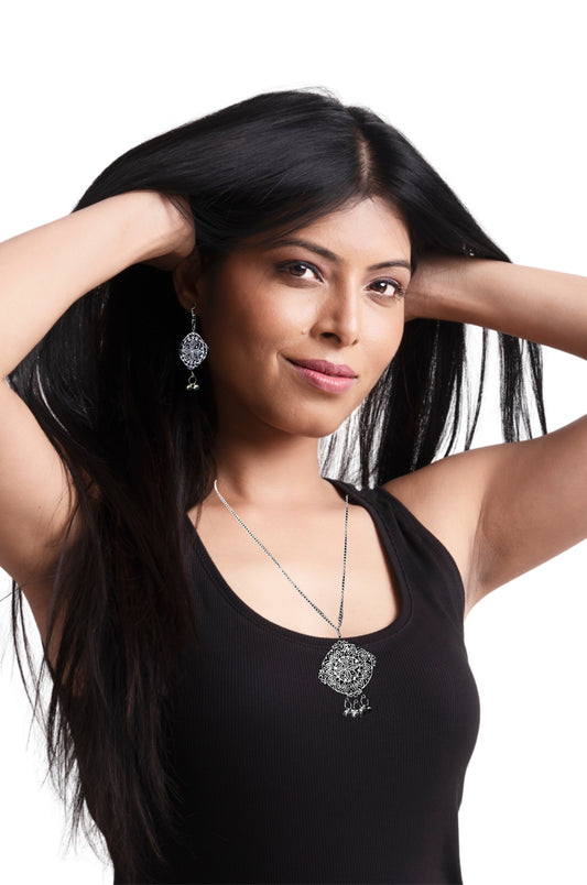 Statement Necklace set, Handpainted : Handmade