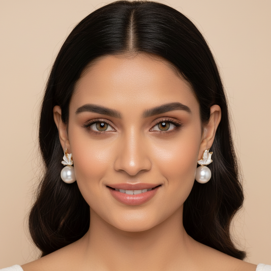 Butterfly Pearl Earrings