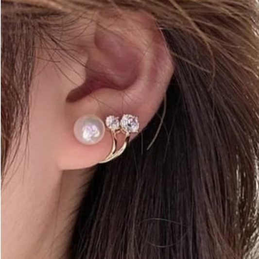 Bling Pearl Earrings
