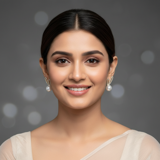 Pearl Bling Earrings