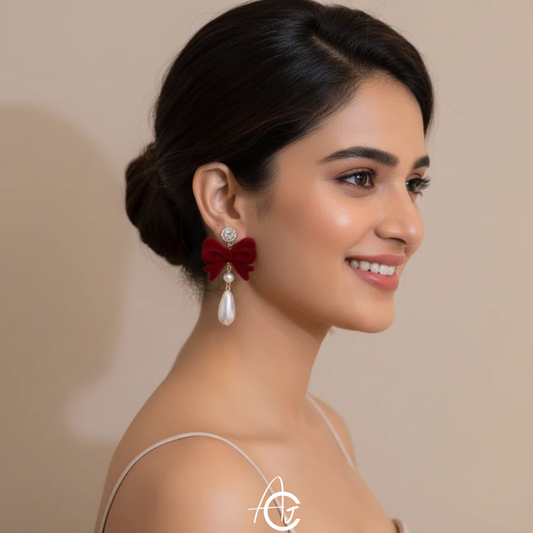 Cocktail Big Bow Earrings