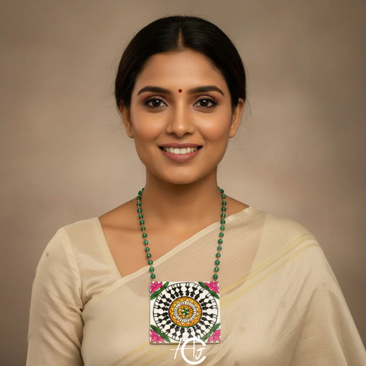 Statement Necklace Set, Handpainted : Handmade