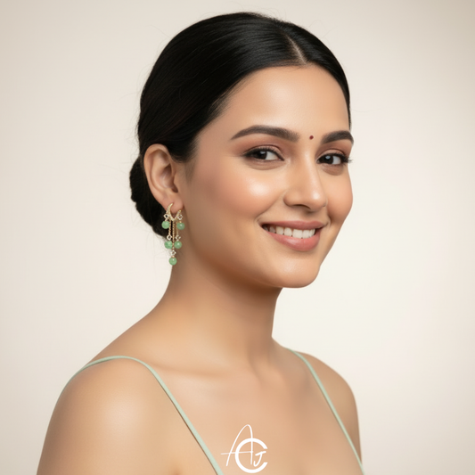 Pretty Crystal Hoop Earrings