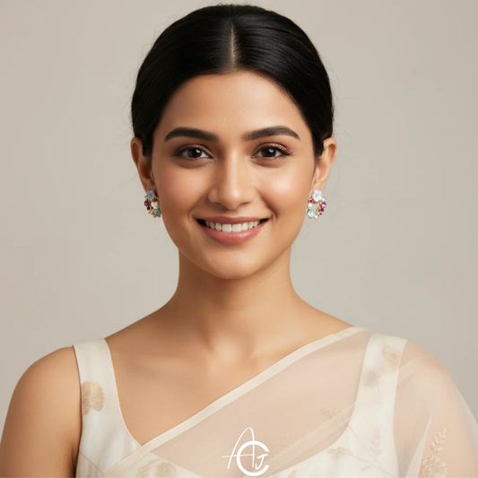 Bling Flower Earrings