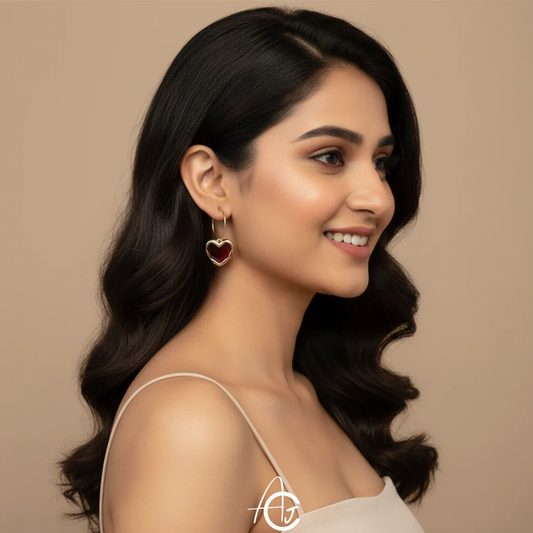 Hoop That Heart Earrings