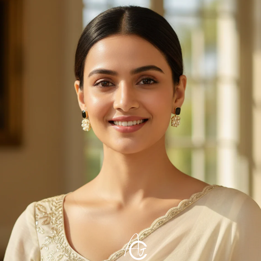 Pearl Bling Earrings