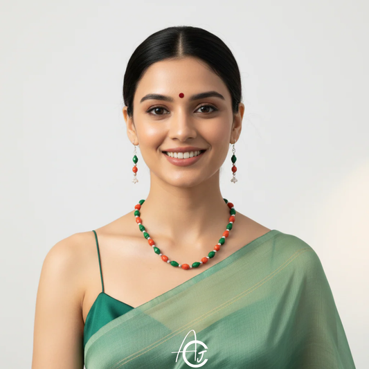 Beads Necklace Set : Handmade