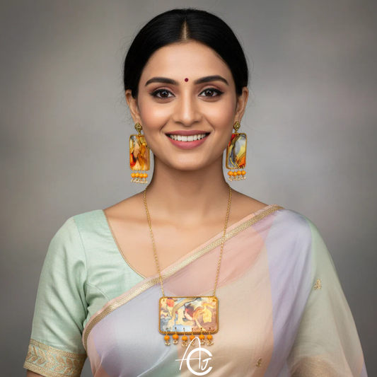 Fluid Necklace set : Handmade