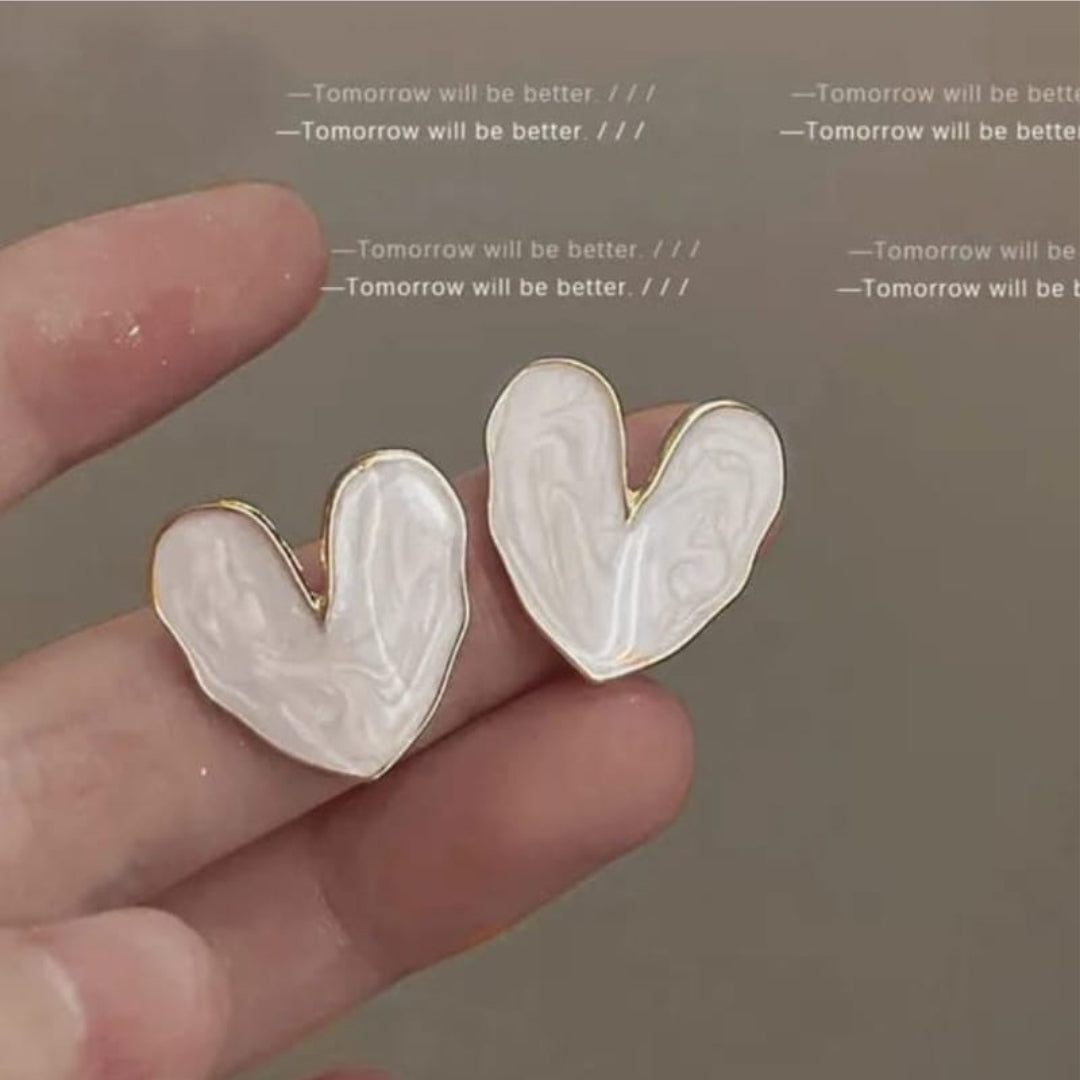 Shiney Heart Earrings