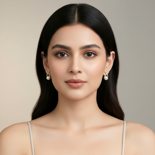 Pearl Bling Earrings