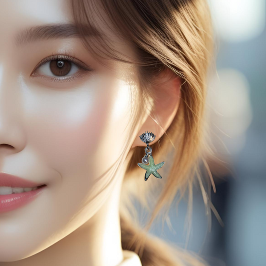 Star And Shell Earrings