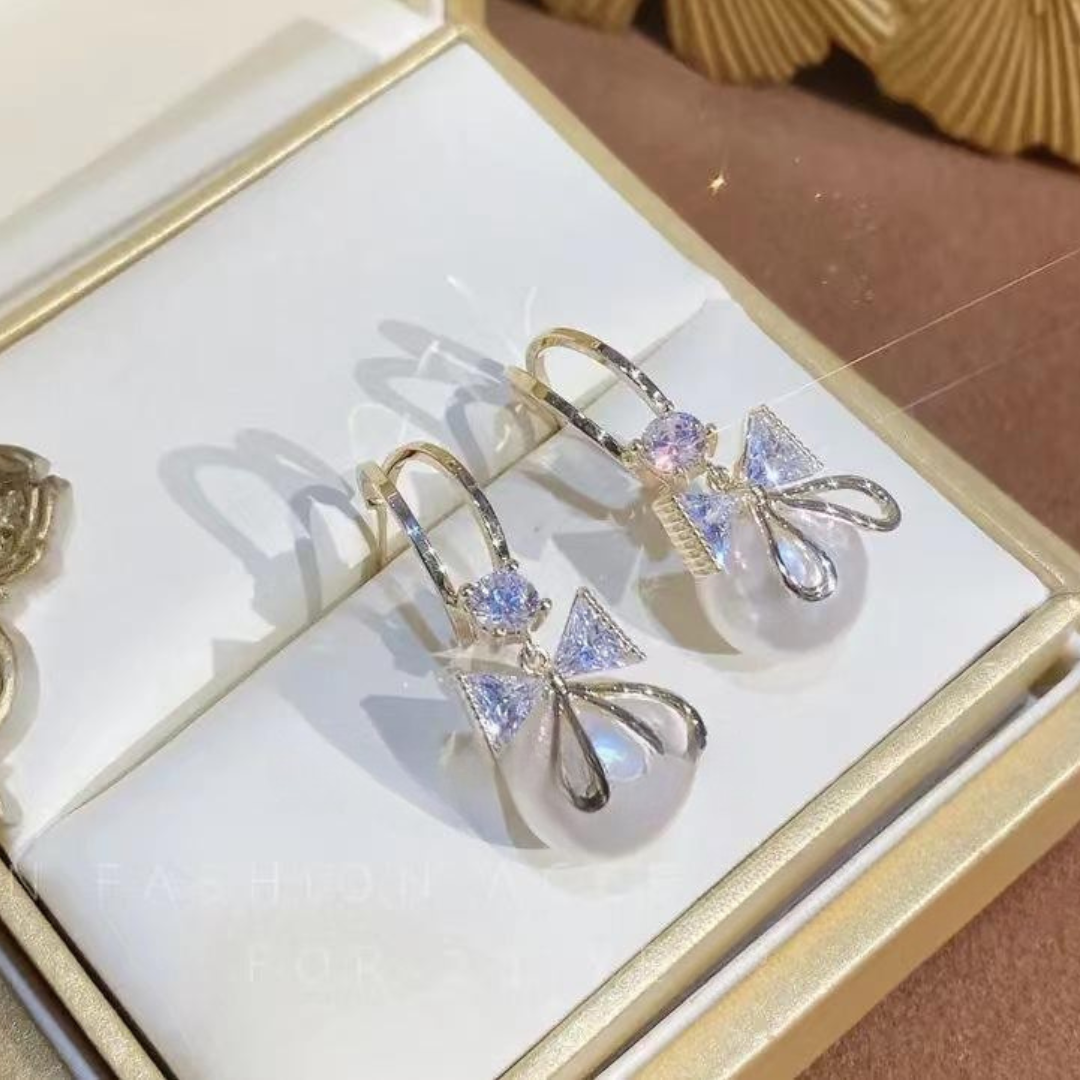 Party Drop Bow Earrings
