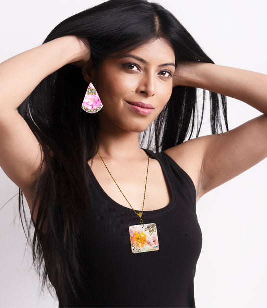 Fluid Necklace Set : Handmade