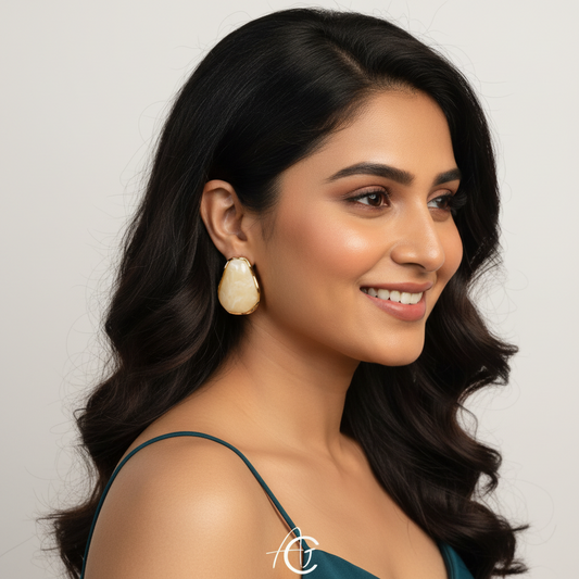 Semi Precious Stone Earrings