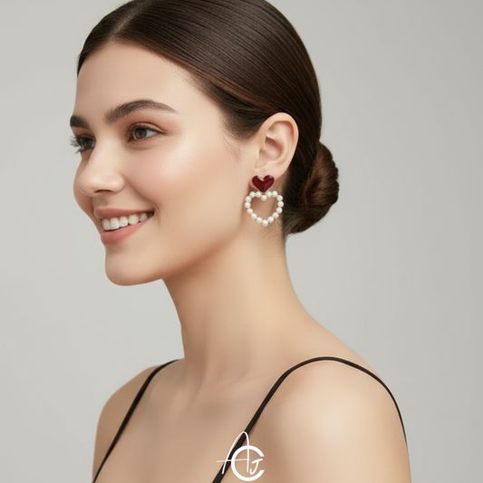 Hearty Pearl Earrings