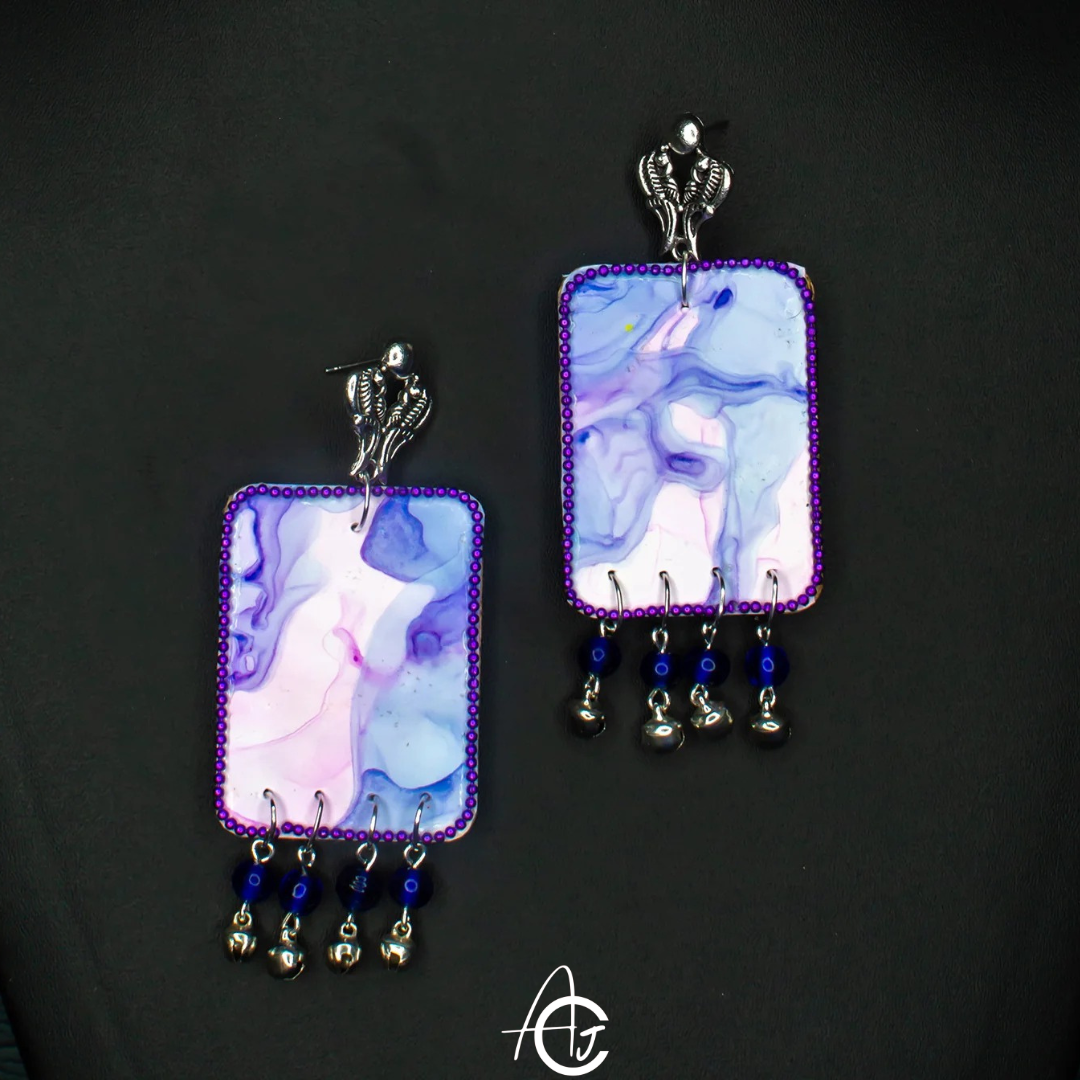 Fluid Earrings : Handmade