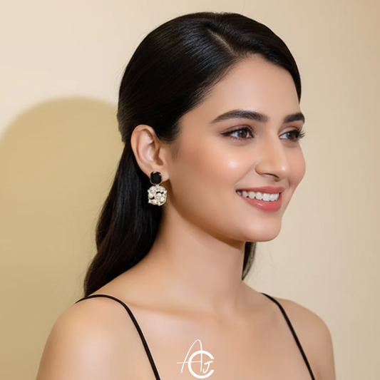 Pearl Bling Earrings