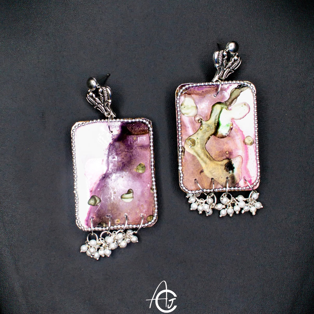 Fluid Earrings : Handmade