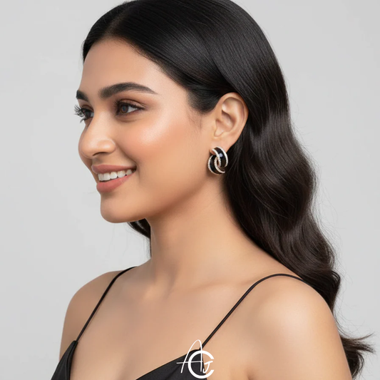 Whirl Stud Jazzy Earrings