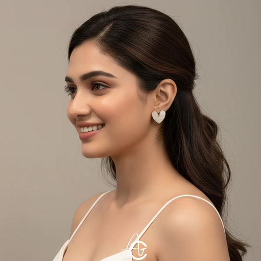Shiney Heart Earrings